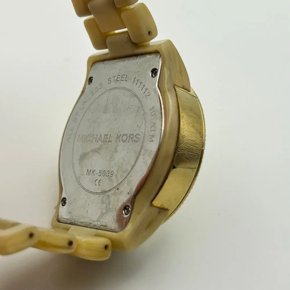 Michael Kors Women MK5039 Chronograph Watch Working New Battery